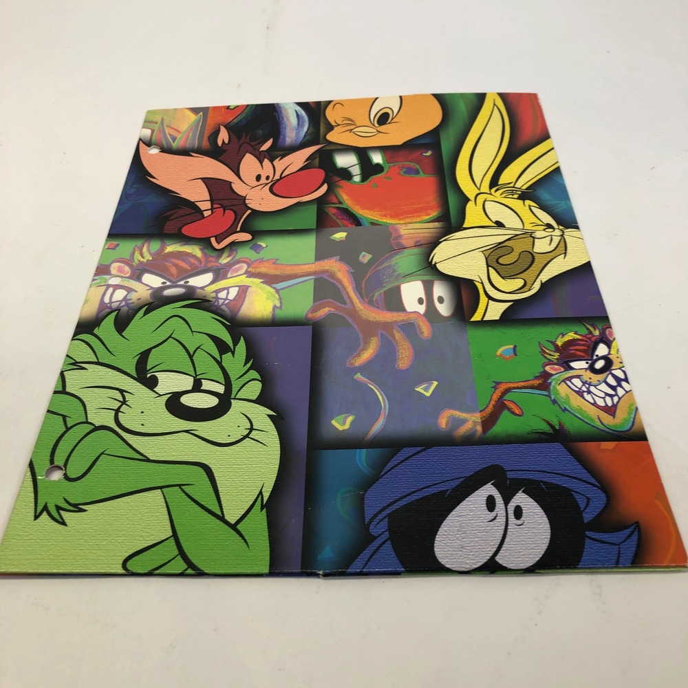 Vintage 90s Folders Lot of 6 Looney Tunes Dalmatian Jurassic Park Soccer - Picture 8 of 16